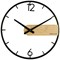 Unilux Circle Wall Clock Black/Bamboo
