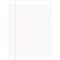 Hamelin Refill Pad, A4, 8mm Ruled and Margin, 160 Pages, Blue, Pack of 5