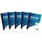 Hamelin Refill Pad, A4, 8mm Ruled and Margin, 160 Pages, Blue, Pack of 5
