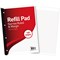 Hamelin Refill Pad, A4, 6mm Ruled and Margin, 160 Pages, Red, Pack of 5