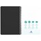 Oxford Oceanis Wirebound Notebook, A5, Ruled, 180 Pages, Black