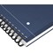Oxford Hardback Twin Wire Notebook, A4+, Ruled, 160 Pages, Blue