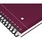 Oxford Hardback Twin Wire Notebook, A4+, Ruled, 160 Pages, Red, Pack of 5