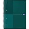 Oxford Hardback Twin Wire Notebook, A4+, Ruled, 160 Pages, Green, Pack of 5