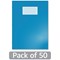 Hamelin Oxford Exercise Book 8mm Lined 80 Page A4+ Light Blue (Pack of 50)