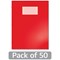 Hamelin Oxford Exercise Book 8mm Lined 80 Page A4+ Red (Pack of 50)