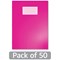 Hamelin Oxford Exercise Book 8mm Lined 80 Page A4+ Pink (Pack of 50)