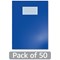 Hamelin Oxford Exercise Book 8mm Lined 80 Page A4+ Dark Blue (Pack of 50)