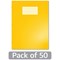 Hamelin Oxford Exercise Book 7mm Squared 80 Page A4+ Yellow (Pack of 50)