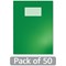 Hamelin Oxford Exercise Book 8mm Lined 80 Page A4+ Dark Green (Pack of 50)