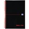 Black n' Red Wirebound Notebook, B5, Ruled with Margin, 140 Pages, Pack of 5