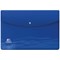 Oxford Oceanis A4+ Press Popper Wallets, Assorted, Pack of 4
