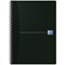 Oxford Office Soft Cover Wirebound Notebook, A4, Ruled, 180 Pages, Black, Pack of 5