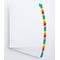 Oxford Reinforced Board Index Dividers, Extra Wide, A-Z, Multicolour Tabs, A4, White