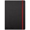Black n' Red Casebound Notebook, A5, Ruled & Numbered, 144 Pages