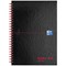 Black n' Red Recycled Wirebound Notebook, A5, Ruled & Perforated, 140 Pages, Pack of 5