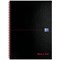 Black n' Red Glossy Black Wirebound Notebook, A4, Ruled & Perforated, 140 Pages, Pack of 5