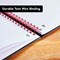 Black n' Red Glossy Black Wirebound Notebook, A4, Ruled & Perforated, 140 Pages, Pack of 5