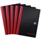 Black n' Red Casebound Notebook, A4, Ruled, 192 Pages, Pack of 5