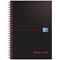 Black n' Red Soft Cover Wirebound Notebook, A5, Ruled & Perforated, 100 Pages, Pack of 10