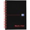 Black n' Red Wirebound Notebook, A6, Ruled & Perforated, 140 Pages, Pack of 5