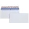 Plus Fabric Plain DL Envelopes, White, Peel and Seal, 120gsm, Pack of 500
