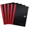 Black n' Red Casebound Notebook, A5, Ruled, 192 Pages, Pack of 5