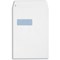 Plus Fabric C4 Pocket Envelopes with Window, Self Seal, 120gsm, White, Pack of 250