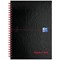 Black n' Red Glossy Black Wirebound Notebook, A5, Ruled & Perforated, 140 Pages, Pack of 5