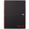Black n' Red Wirebound Notebook, A4, Smart Ruled & Perforated, 140 Pages, Pack of 5