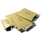 Jiffy Airkraft No.0 Bubble Bag Envelopes, 140x195mm, Gold, Pack of 100