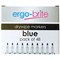 Ergo-Brite Rubber Grip Drywipe Marker, Blue, Pack of 48