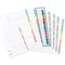 Concord Reinforced Board Index Dividers, 1-12, Multicolour Tabs, A4, White Concord Reinforced Board Index Dividers, 1-12, Multicolour Tabs, A4, White