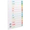 Concord Reinforced Board Index Dividers, Jan-Dec, Multicolour Tabs, A4, White Concord Reinforced Board Index Dividers, Jan-Dec, Multicolour Tabs, A4, White