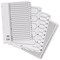 Concord Reinforced Board Index Dividers, 1-200, Clear Tabs, A4, White