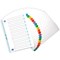 Concord Reinforced Board Index Dividers, Extra Wide, A-Z, Multicolour Tabs, A4, White