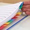 Concord Reinforced Board Index Dividers, Extra Wide, A-Z, Multicolour Tabs, A4, White