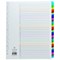 Concord Reinforced Board Index Dividers, Extra Wide, 1-31, Multicolour Tabs, A4, White