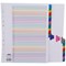 Concord Reinforced Board Index Dividers, Extra Wide, 1-31, Multicolour Tabs, A4, White