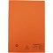 Guildhall Square Cut Folders, 250gsm, Foolscap, Orange, Pack of 100