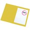 Guildhall Square Cut Folders, 250gsm, Foolscap, Yellow, Pack of 100