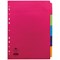 Concord Contrast File Dividers, 5-Part, A4, Assorted