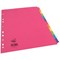 Concord Contrast File Dividers, 12-Part, A4, Assorted