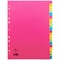 Concord Bright Index Dividers, A-Z, Multicolour Tabs, A4, Multicolour, Pack of 10