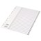 Concord Plastic Index Dividers, 1-20, Grey Tabs, A4, White Concord Plastic Index Dividers, 1-20, Grey Tabs, A4, White