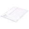 Concord Plastic Index Dividers, A-Z, Clear Tabs, A4, White