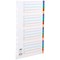 Concord Plastic Index Dividers, A-Z, Multicolour Tabs, A4, White Concord Plastic Index Dividers, A-Z, Multicolour Tabs, A4, White