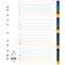 Concord Plastic Index Dividers, Extra Wide, A-Z, Multicolour Tabs, A4, White