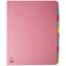 Concord Subject Dividers, 10-Part, Blank Multicolour Tabs, A3, Multicolour