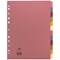 Concord Subject Dividers, 12-Part, Blank Multicolour Tabs, A4, Multicolour